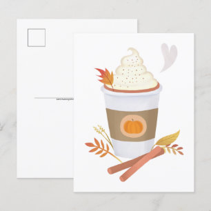vykort för Pumpkin Spice Latte-projektion