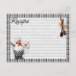 vykort för recept på italienska Chef-kort