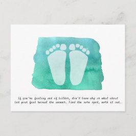 vykort för relexologisk terapeutisk affärskort