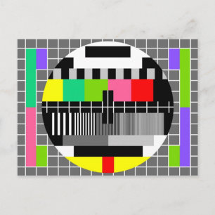 vykort för Retro-TV