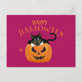 vykort för roligt av Happy halloween Cat