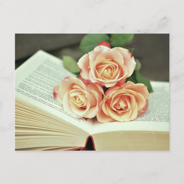 vykort för romantik Bok, vykort för Bok (Framsida)
