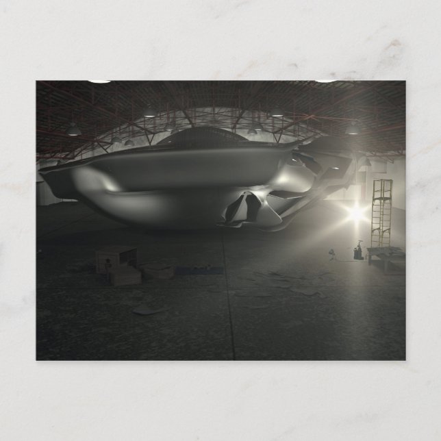 Vykort för Roswell UFO-Hangar (Framsida)