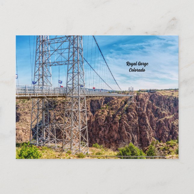 vykort för royal Gorge Bridge-sidvy (Framsida)