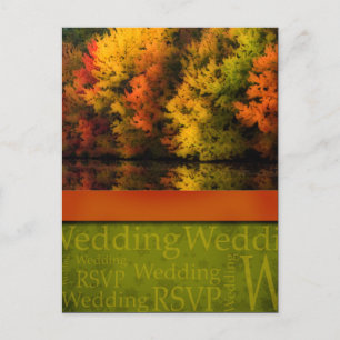 vykort för Rustic Fall Wedding