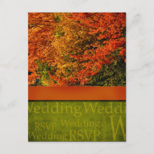 vykort för Rustic Fall Wedding