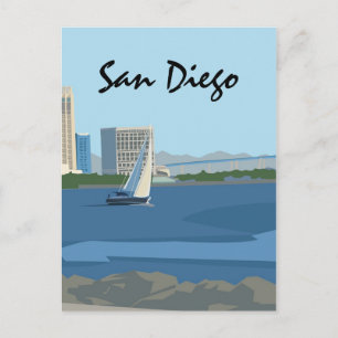 vykort för San Diego Bay