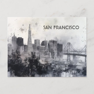 vykort för San Francisco Black och White Travel