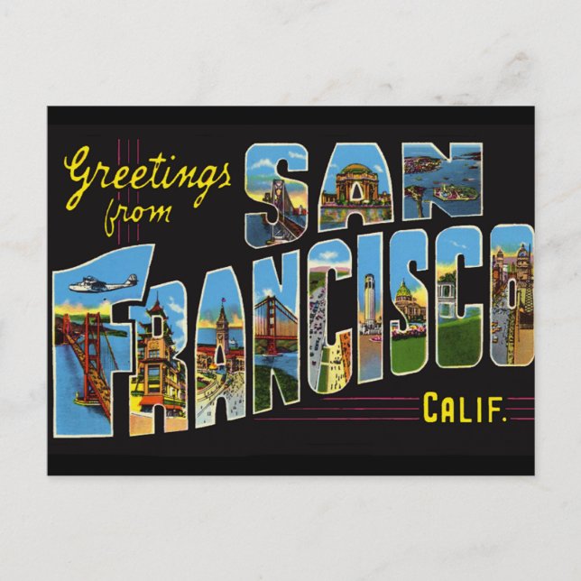 vykort för San Francisco Vintage (Framsida)
