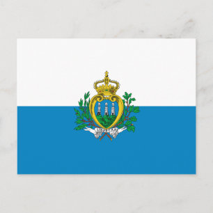 vykort för San Marino Flagga