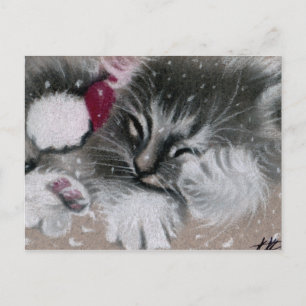 vykort för Santa Kattunge