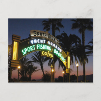 vykort för Santa Monica Pier