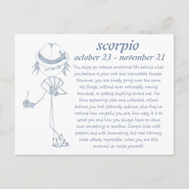 Vykort för Scorpio [- BitchScope -] (Framsida)
