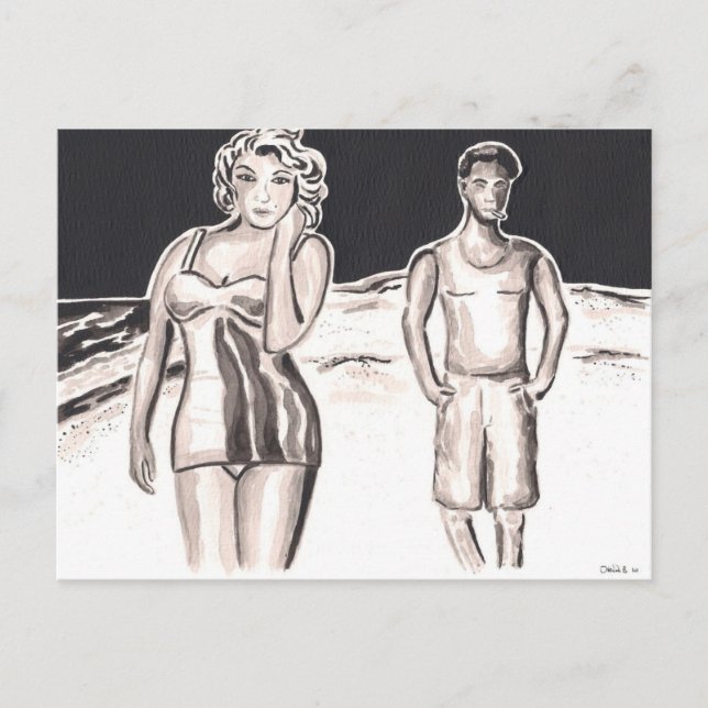 vykort för sent nattpromenk (Framsida)