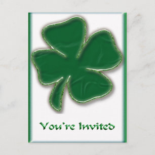 vykort för Shamrock-inbjudan