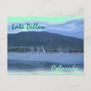 vykort för sjö Dillon Colorado