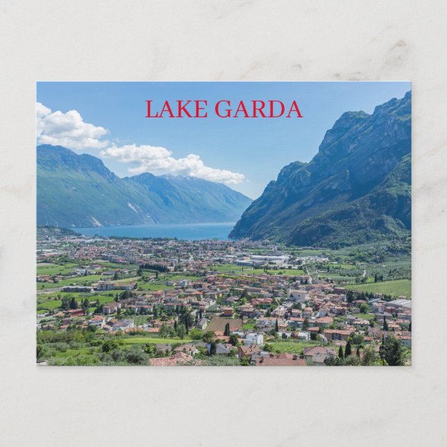 vykort för sjö Garda Riva del Garda (Framsida)