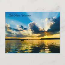 vykort för Sjö Pepin, Wisconsin