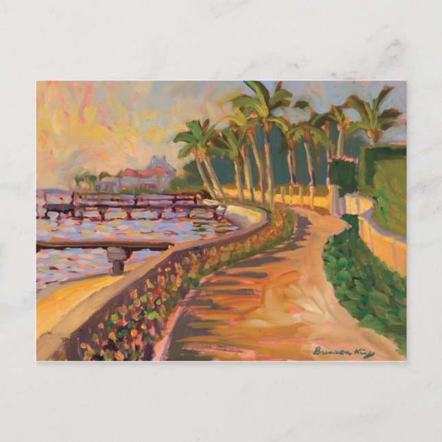 vykort för sjö-spår (Framsida)