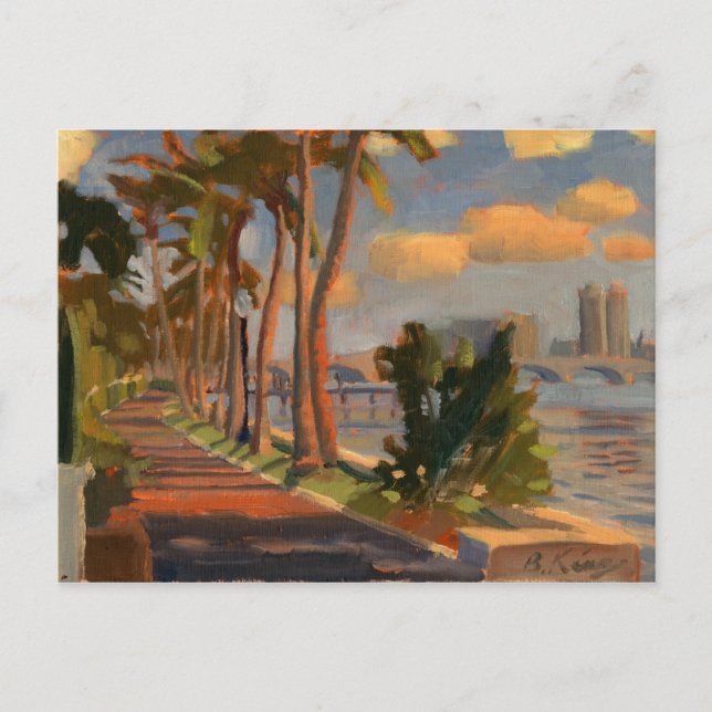 vykort för sjö-spår (Framsida)