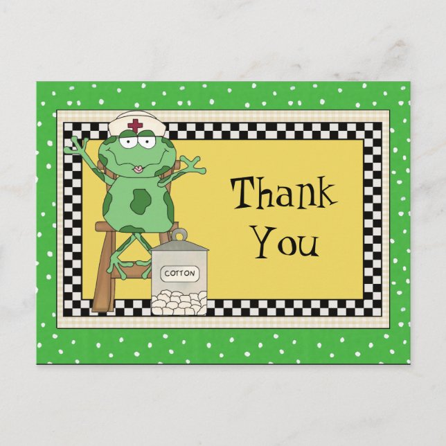 vykort för sjuksköterskans tecknad (Framsida)