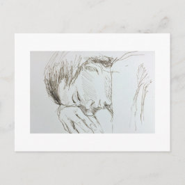 vykort för sketch i figur Teckning