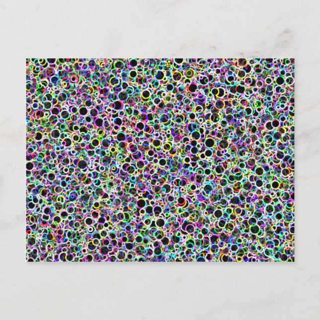 Vykort för små Neon Circles (Framsida)