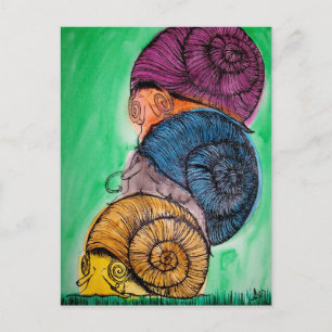 vykort för snigel-pil