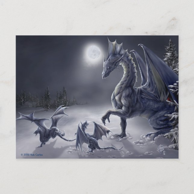 vykort för snö (Framsida)