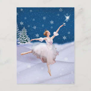 Vykort för snödrottningBallerina