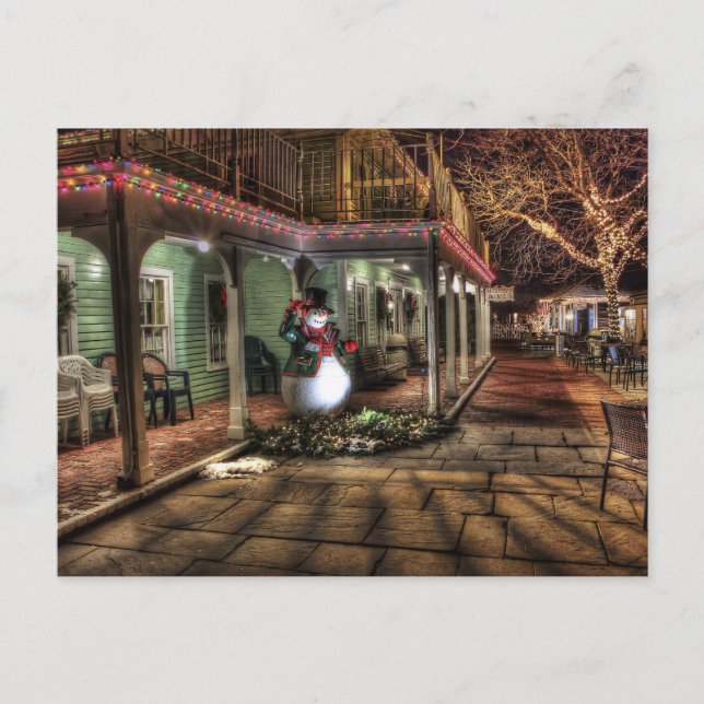 vykort för snögubbe (Framsida)