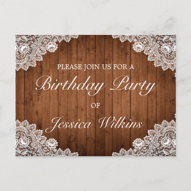 Vykort för Snöre och Födelsedagsfest inbjudan (Framsida)