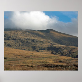 vykort för Snowden North Wales Poster