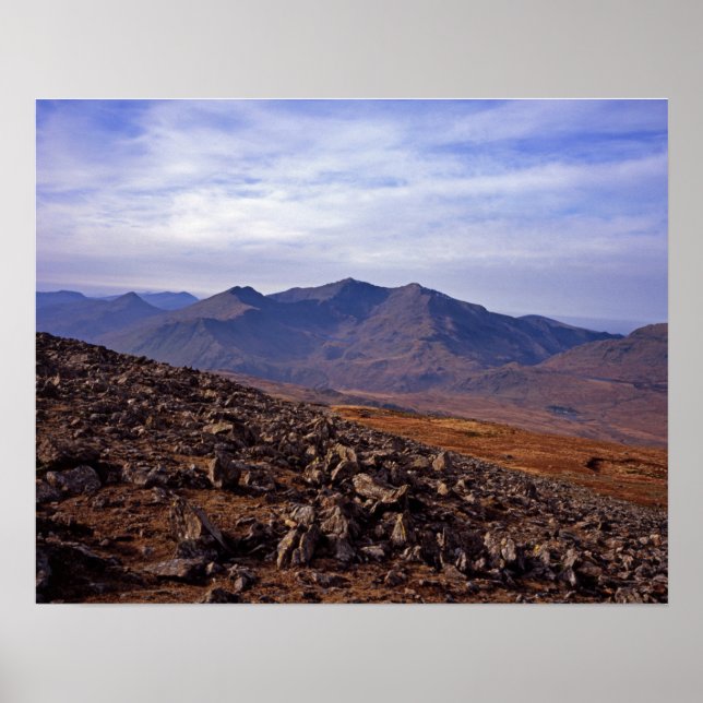 vykort för Snowden North Wales Poster (Framsidan)