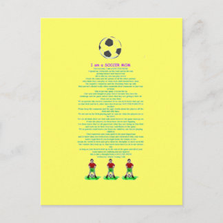vykort för soccermamma