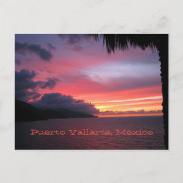 vykort för solnedgången i Puerto Vallarta, Mexiko