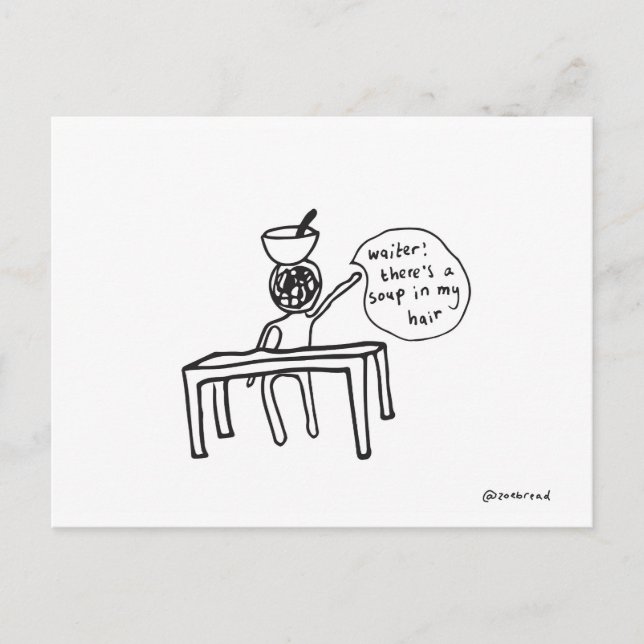 vykort för soppa (Framsida)