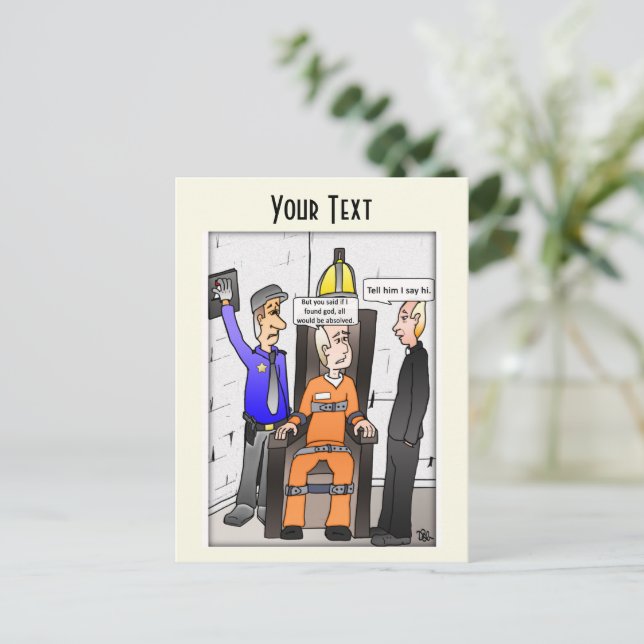 Vykort för sparad Blek Gult (Stående Fram)