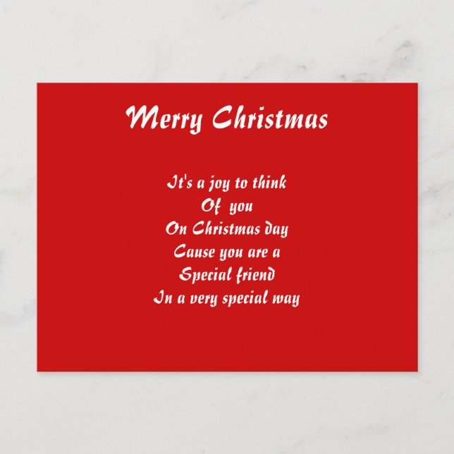 vykort för speciella vänner (Framsida)