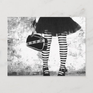 vykort för sten Chic Stripey