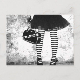 vykort för sten Chic Stripey