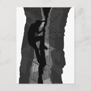 vykort för sten klättber Bouldering
