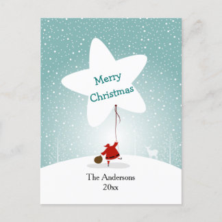 Vykort för stjärnornas julstjära