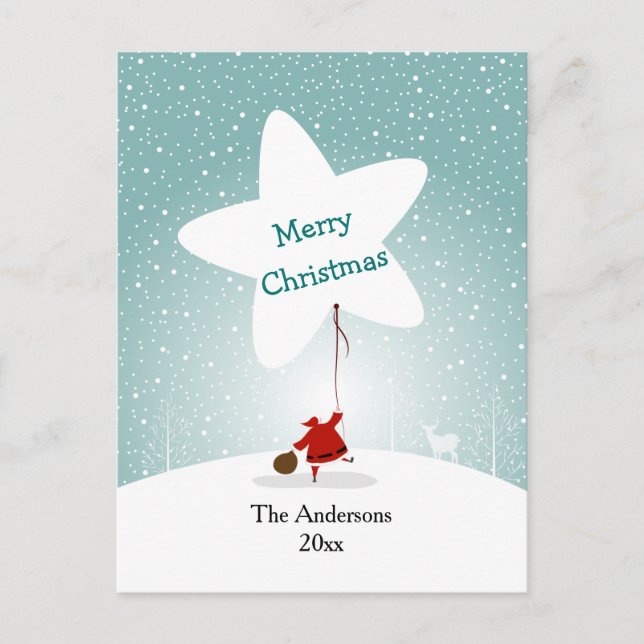 Vykort för stjärnornas julstjära (Framsida)