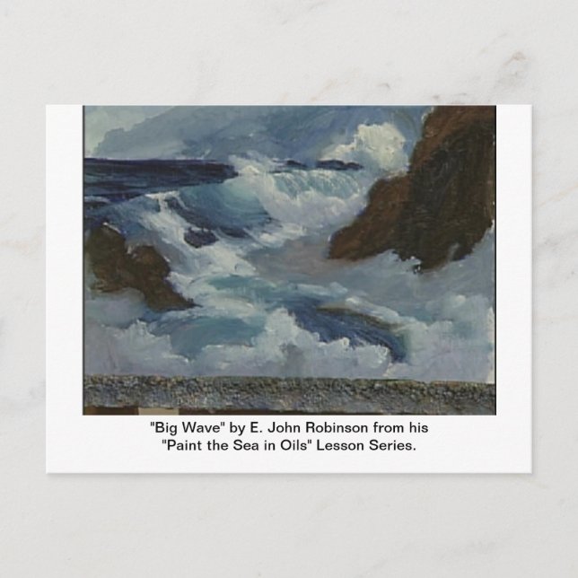 vykort för "stor våg" (Framsida)