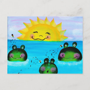 vykort för SUNSHINE och Frogs
