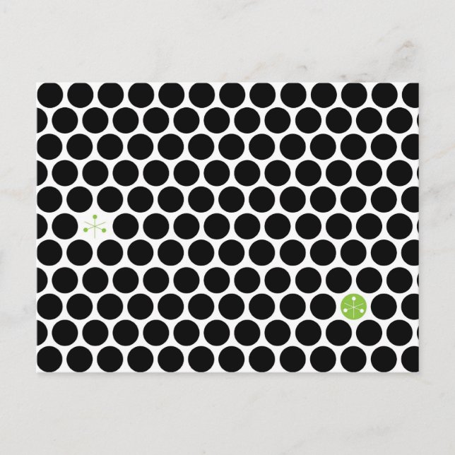 Vykort för svart Abstrakt (Framsida)