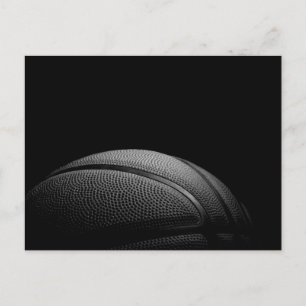 Vykort för svart- & vitnärbildbasket