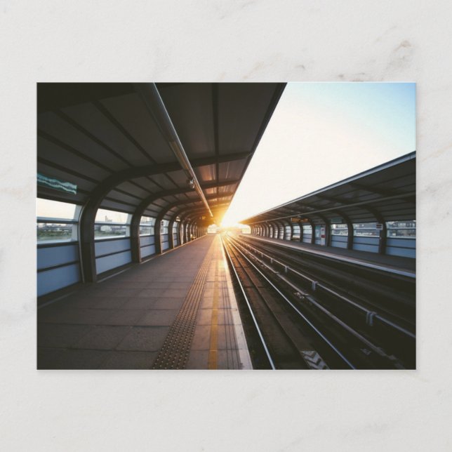 vykort för tåg Station (Framsida)