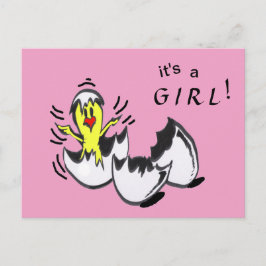 vykort för Tecknad i Flicka Chick